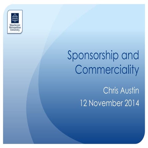 Sponsorship and Commerciality - Event Perspectives Series