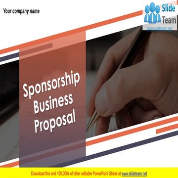 Sponsorship Business Proposal PowerPoint Presentation Slide  