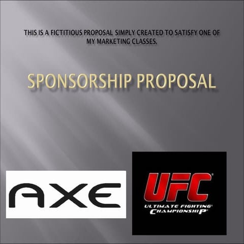 Sponsorship Proposal