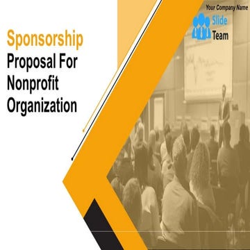 Sponsorship Proposal For Nonprofit Organization Powerpoint Presentation ...