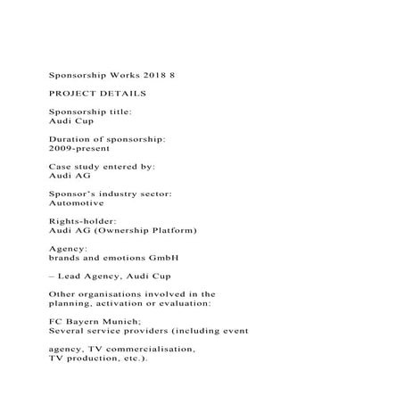 Sponsorship Works 2018 8PROJECT DETAILSSponsorship tit.docx