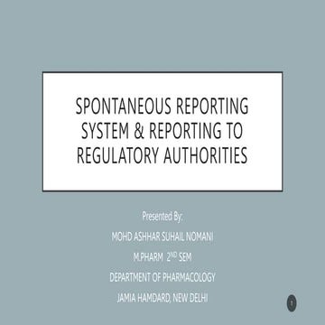SPONTANEOUS REPORTING SYSTEM & GUIDELINES FOR ADR REPORTING.pptx