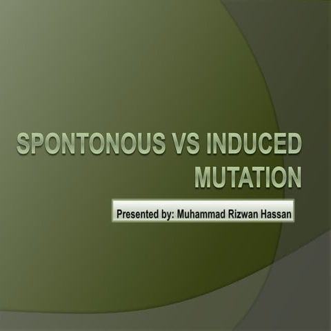 Spontaneous vs induced_mutation_ slideshare