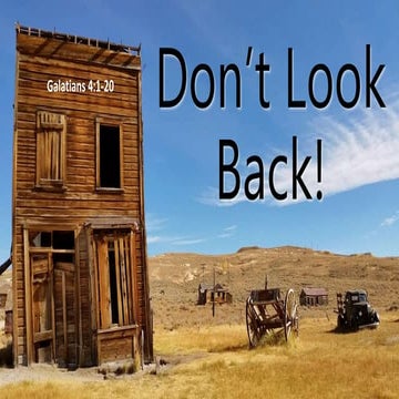 Don't Look Back