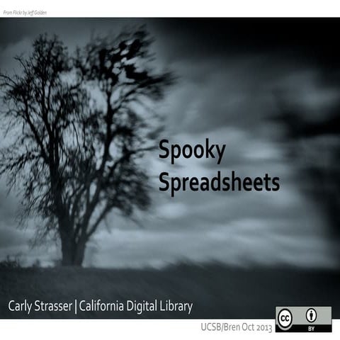 Bren - UCSB - Spooky spreadsheets