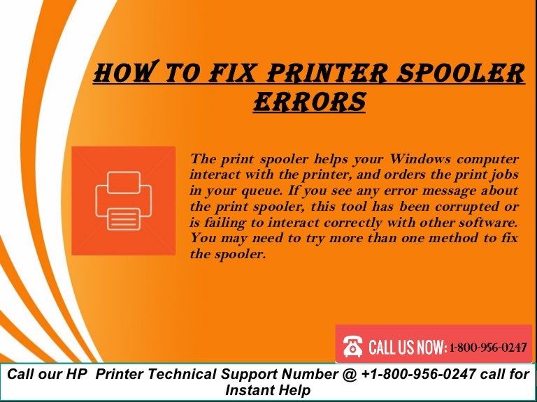 How to fix Printer Spooler Errors