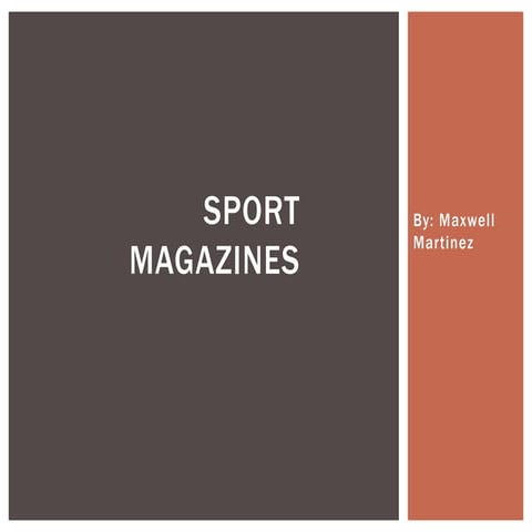 Magazine Genre Reseach