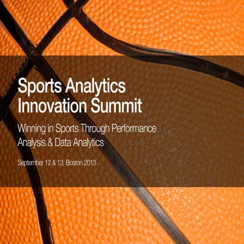Sports Analytics 2015 Brochure | PDF