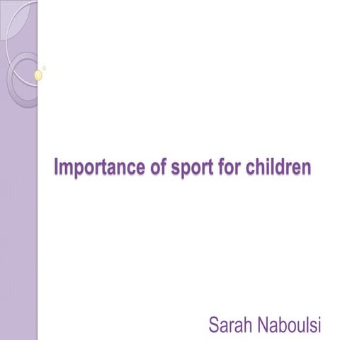 Sport & children