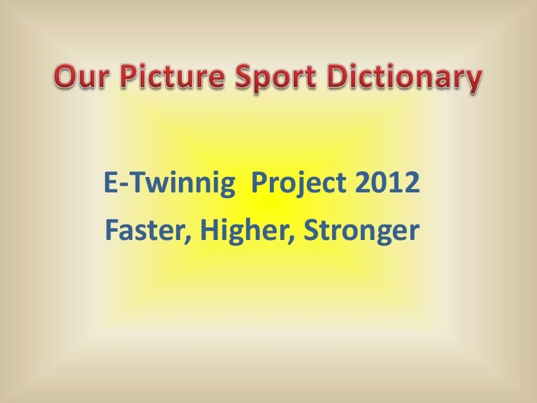 Sport dictionary