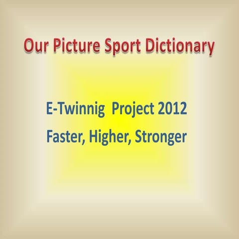 Sport dictionary