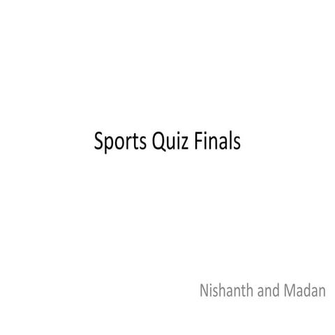 Intro Sports Quiz Final