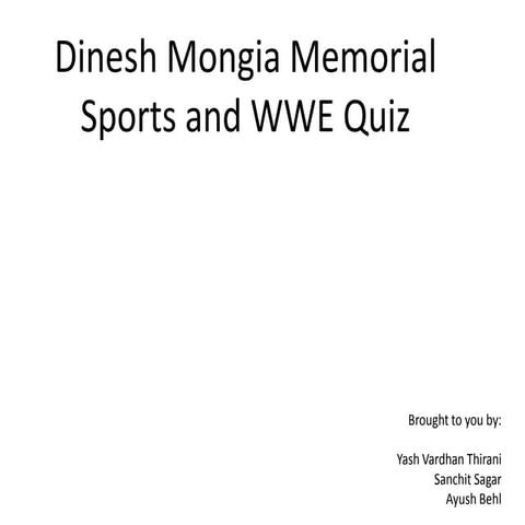 Oktoberfest - Sports Quiz