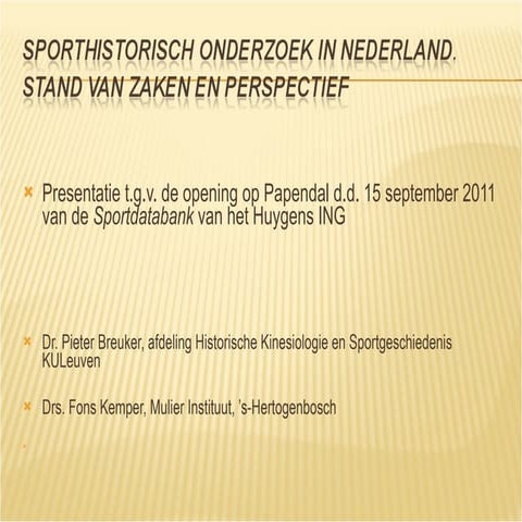 Sportgeschiedenis papendal 