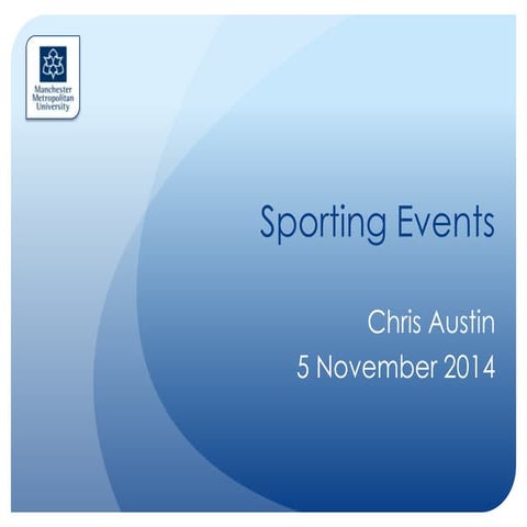Sporting Events - Event Perspectives Series