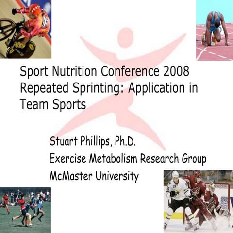 Stuart Phillips - Sports Nutrition Conference 2008