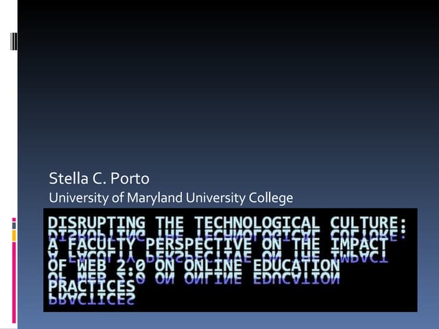 S.Porto Presentation at Annual EDEN Conference in Lisbon 2008