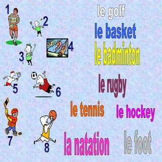 Sports Jouer Or Faire With Au And D...