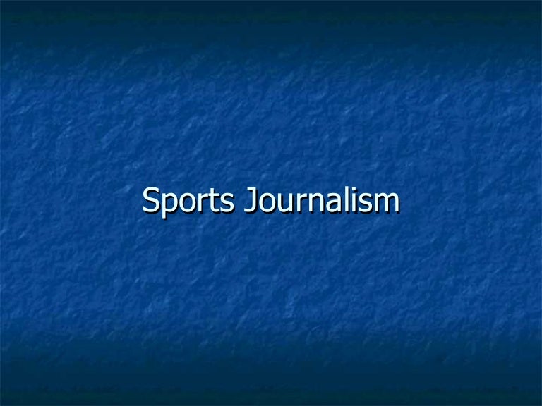 Sports Journalism