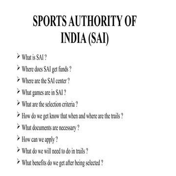 SPORTS AUTHORITY OF INDIA (SAI)physical eduction.pptx