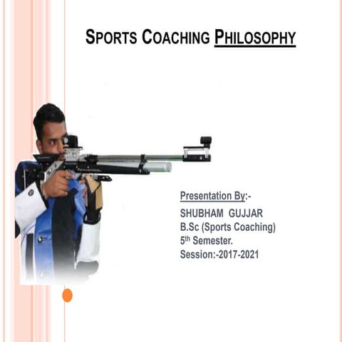 Sports Coaching philosophy 