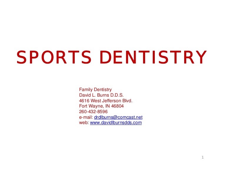 Sports Dentistry
