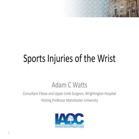 Sports injuries wrist iaoc