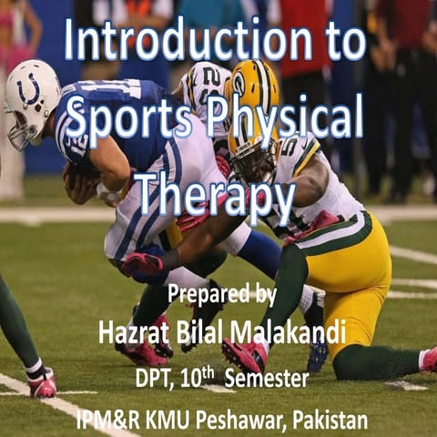  Introduction to Sports Physical Therapy 