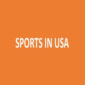 Sports in usa