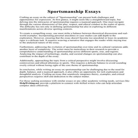 Sportsmanship Essays.pdf