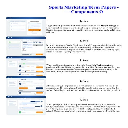 Sports Marketing Term Papers -  Components O