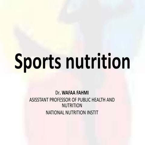 Sports nutrition