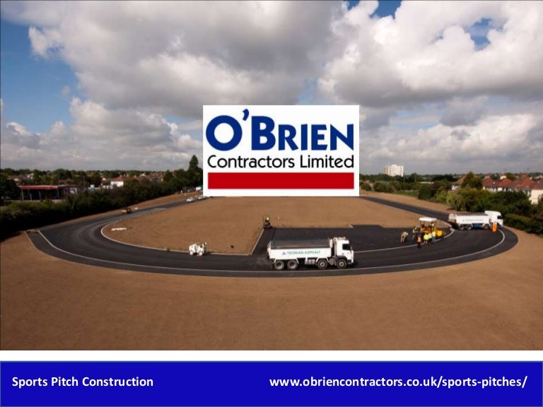 Sports pitch construction by O'Brien Contractors Ltd