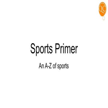 Sports Primer by Quiz Club NITW
