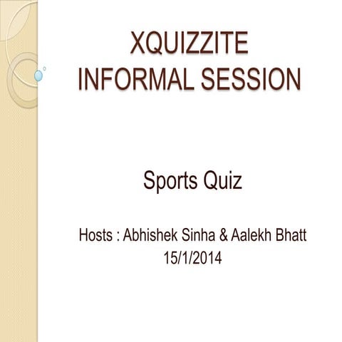XIMB Quizzing League 
