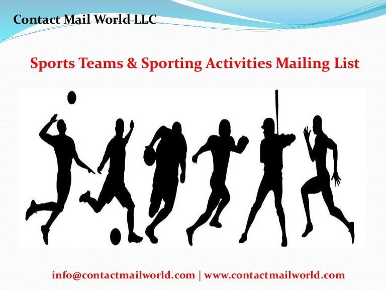 Sports teams & sporting activities mailing list