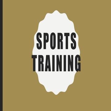 Sports training meaning