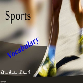 Sports Vocabulary