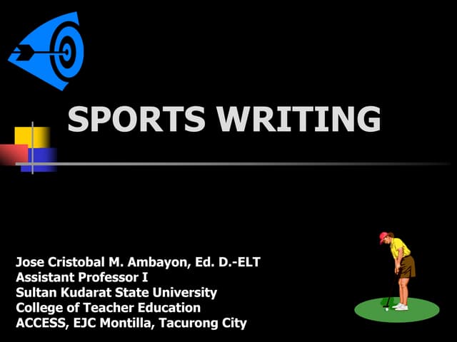 Writing the Sports Story