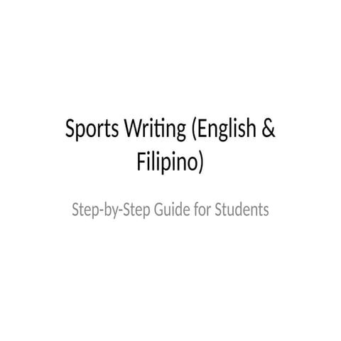 SPORTS WRITING EXERCISE.pptx