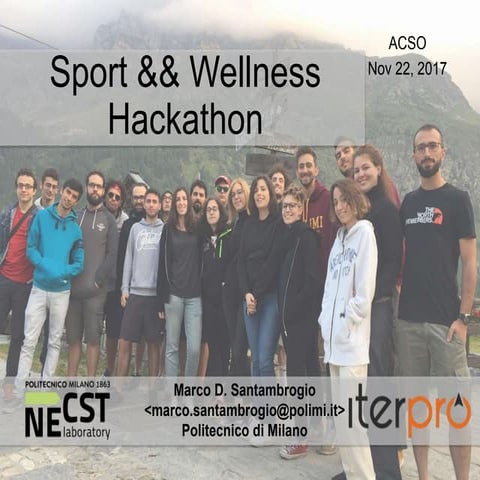 PEoPLe@DEIB + Sport && Wellness Hackathon @ ACSO