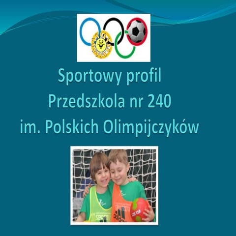 Sport w Przedszkolu nr 240