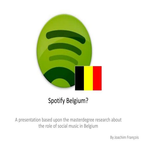Spotify belgium