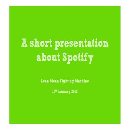 Spotify apps - overview