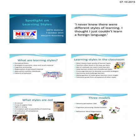 Spotlight on learning styles   modovia webinar 2015