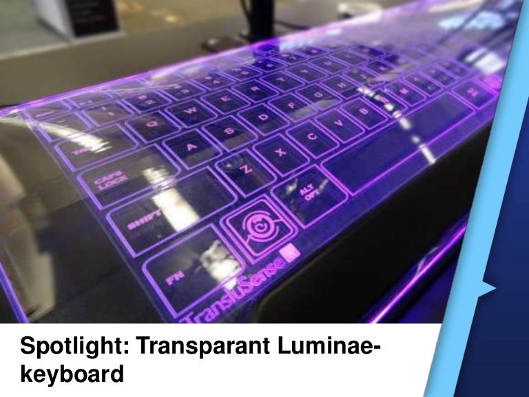 Spotlight Transparant Luminae Keyboard Kickstarter