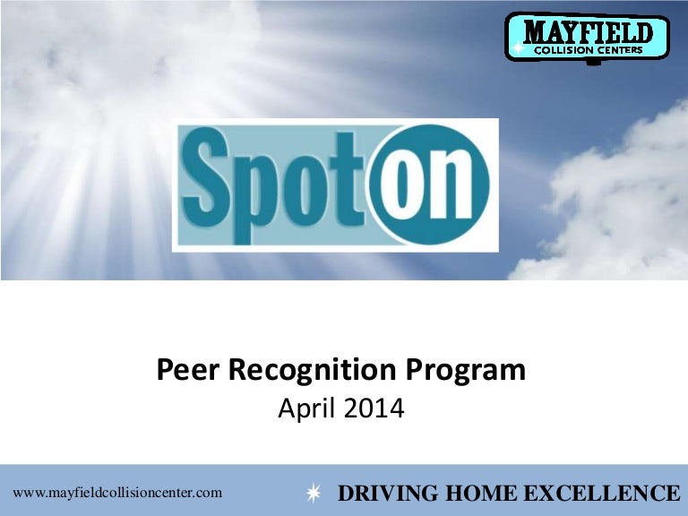  Spot On Peer Recognition Program