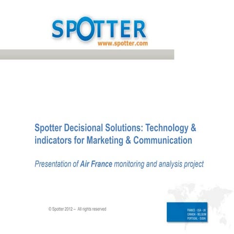 [En] Air France client case: e-reputation project