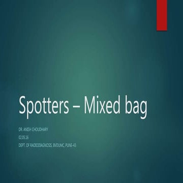radiology Spotters mixed bag