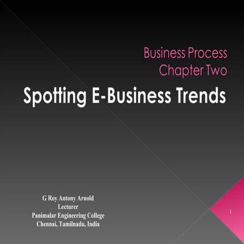 Spotting e-business trends